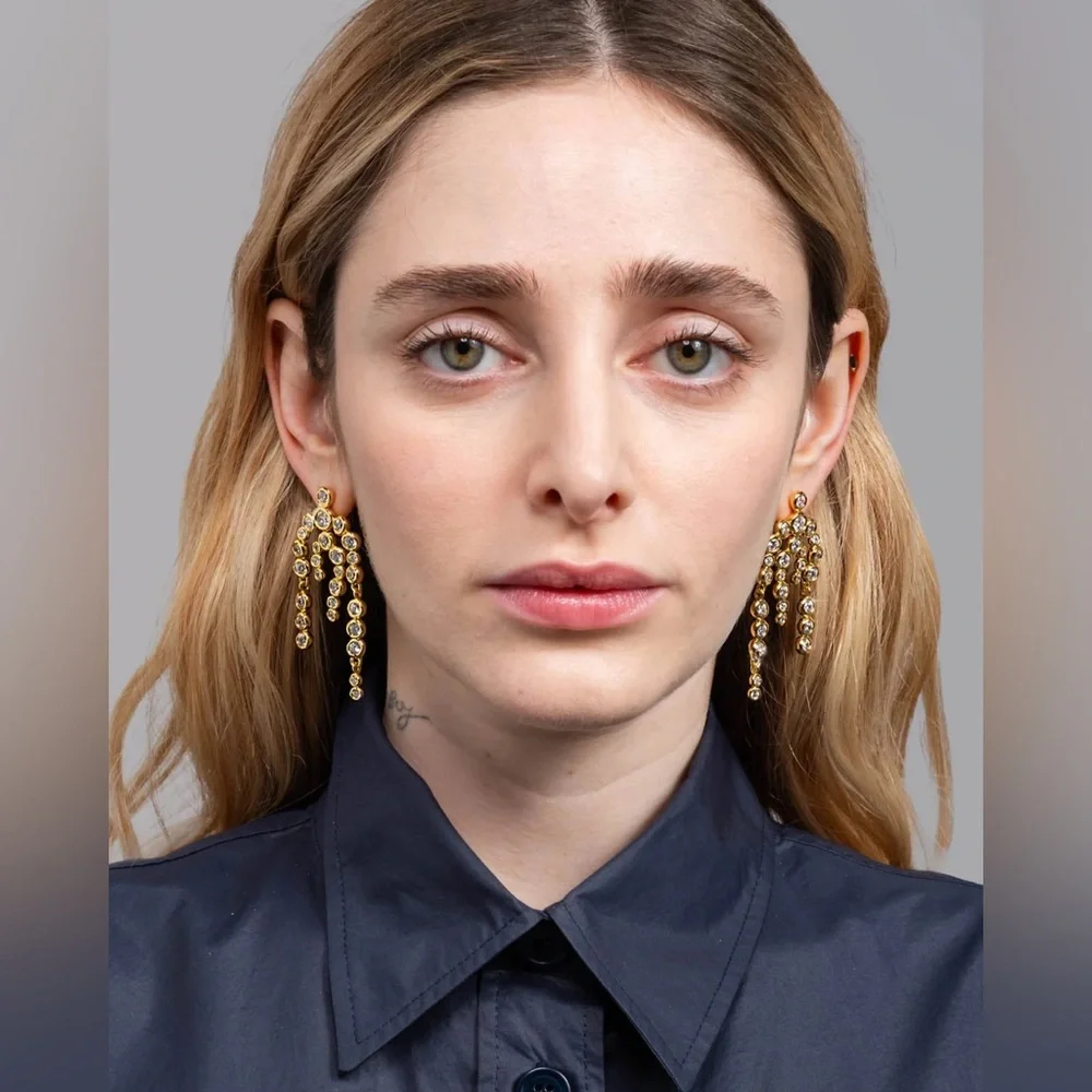 ALEXIS BITTAR • Asterales Gold Chandelier Earring